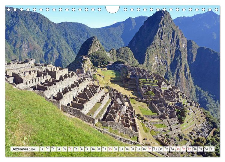 Produktbild: Inkabauten in PERU, Bauwerke eines gro&szlig;en Reiches (Wandkalender 2026 DIN A4 quer), CALVENDO Monatskalender