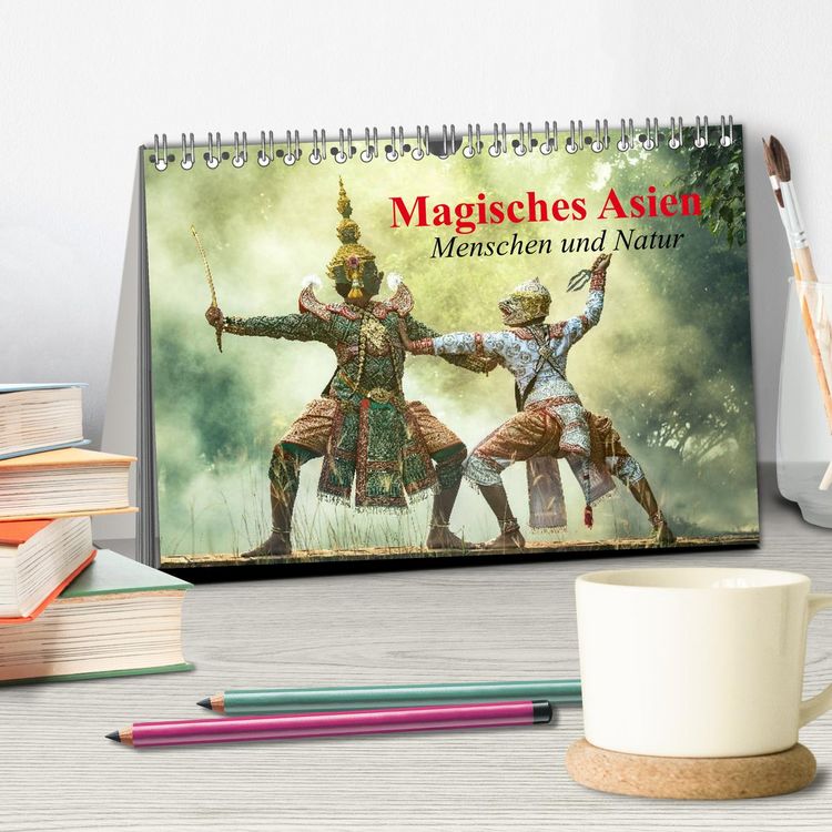 Produktbild: Magisches Asien. Menschen und Natur (Tischkalender 2026 DIN A5 quer), CALVENDO Monatskalender