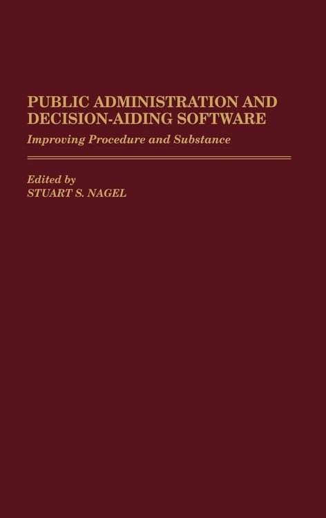 Produktbild: Public Administration and Decision-Aiding Software