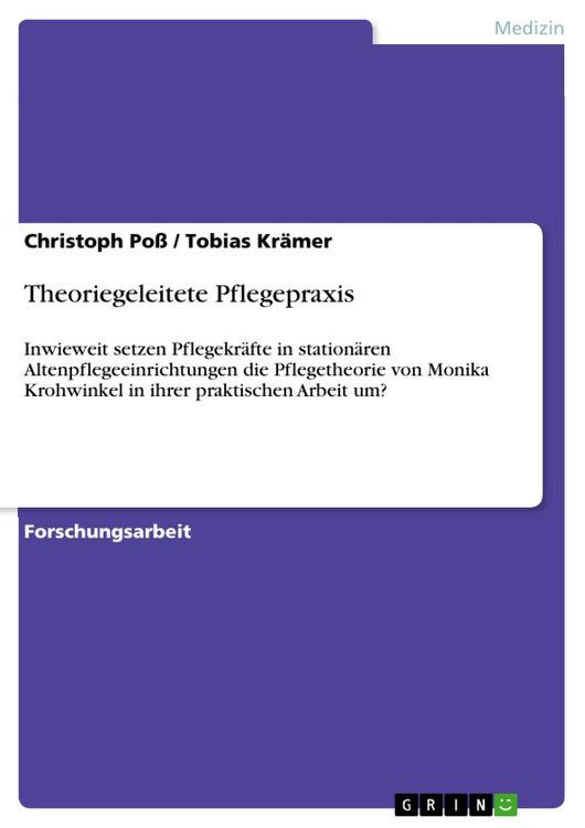 Produktbild: Theoriegeleitete Pflegepraxis