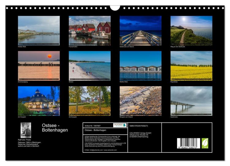 Produktbild: Ostsee - Boltenhagen (Wandkalender 2026 DIN A3 quer), CALVENDO Monatskalender