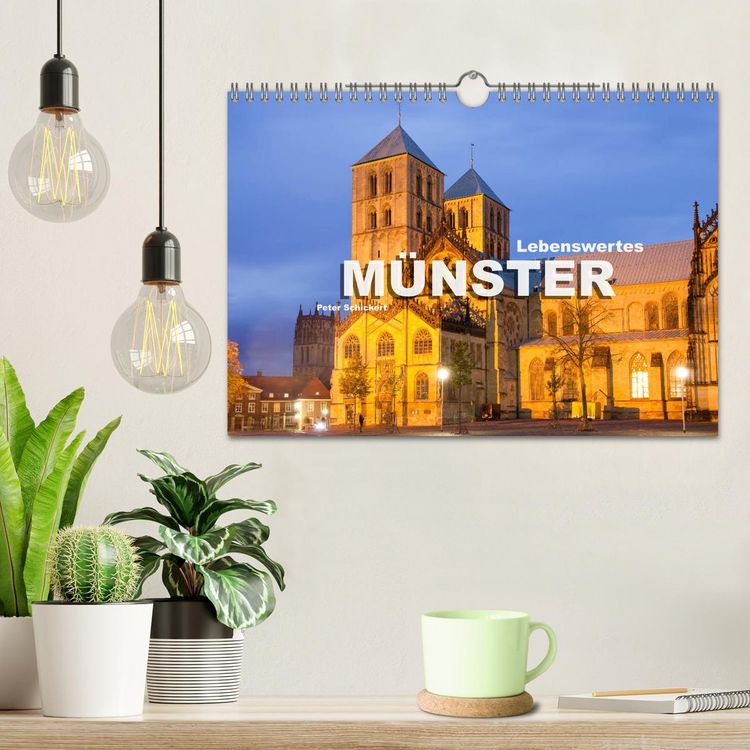 Produktbild: Lebenswertes M&uuml;nster (Wandkalender 2026 DIN A4 quer), CALVENDO Monatskalender