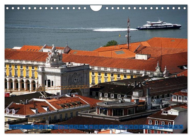 Produktbild: BlickPunkt Lissabon (Wandkalender 2026 DIN A4 quer), CALVENDO Monatskalender