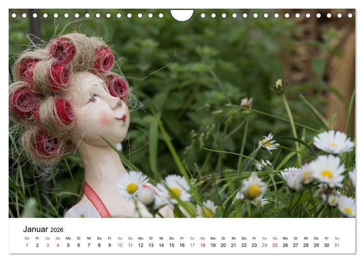 Produktbild: Tausendsch&ouml;n - handgeferigte Tonwesen (Wandkalender 2026 DIN A4 quer), CALVENDO Monatskalender