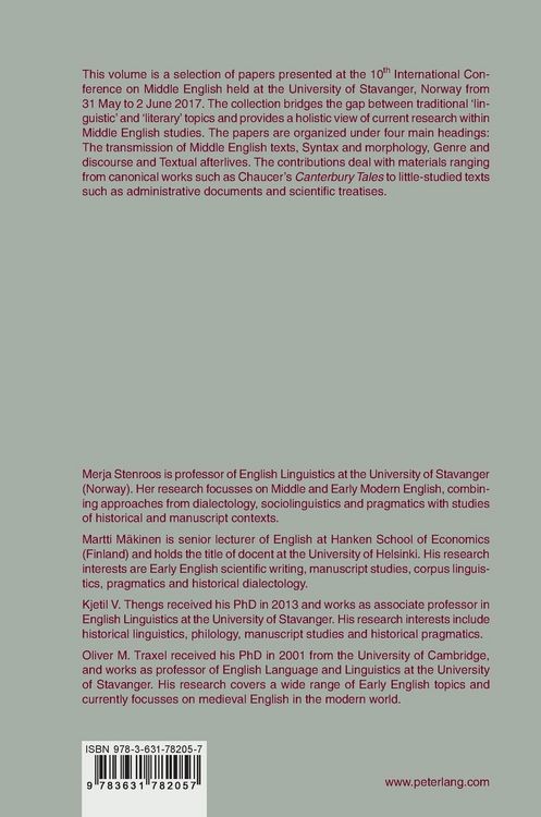 Produktbild: Current Explorations in Middle English