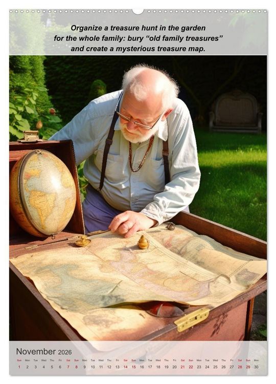 Produktbild: Exploring new passions as a pensioner (Wall Calendar 2026 DIN A2 portrait), CALVENDO 12 Month Wall Calendar