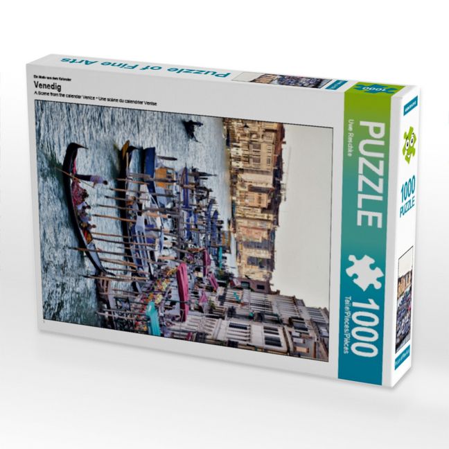 Produktbild: CALVENDO Puzzle Ein Motiv aus dem Kalender Venedig | 1000 Teile Lege-Gr&ouml;&szlig;e 64x48cm Foto-Puzzle f&uuml;r gl&uuml;ckliche Stunden
