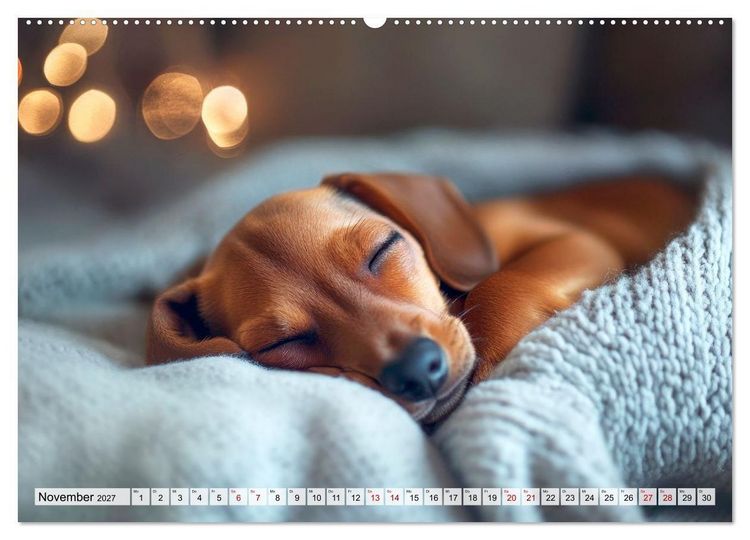 Produktbild: Lieblingshund Dackel (hochwertiger Premium Wandkalender 2027 DIN A2 quer), Kunstdruck in Hochglanz
