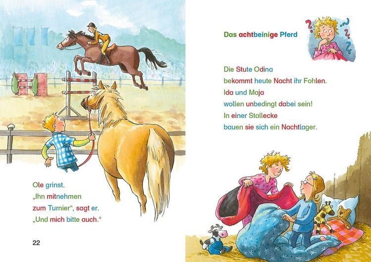 Produktbild: Silbengeschichten zum Lesenlernen - Pferdegeschichten