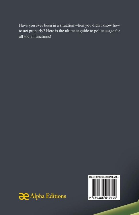 Produktbild: The Book of Good Manners- A Guide to Polite Usage for all Social Functions