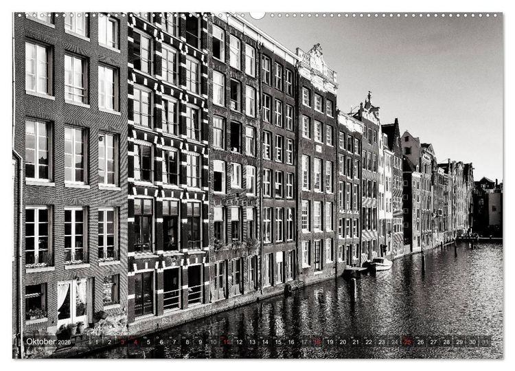 Produktbild: Ein Blick auf Amsterdam (hochwertiger Premium Wandkalender 2026 DIN A2 quer), Kunstdruck in Hochglanz