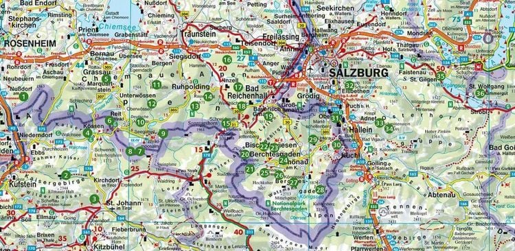 Produktbild: ROTHER Wanderbuch Wandern mit Hund Chiemgau - Berchtesgaden. 36 Vierbeiner-Touren
