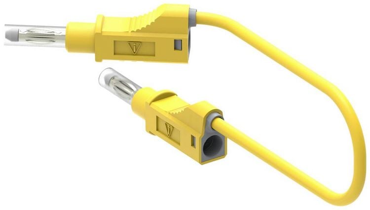 Produktbild: Electro PJP 2217/600V-CD1-200J Messleitung Bananenstecker Bananenstecker 2.00m Gelb 1St.