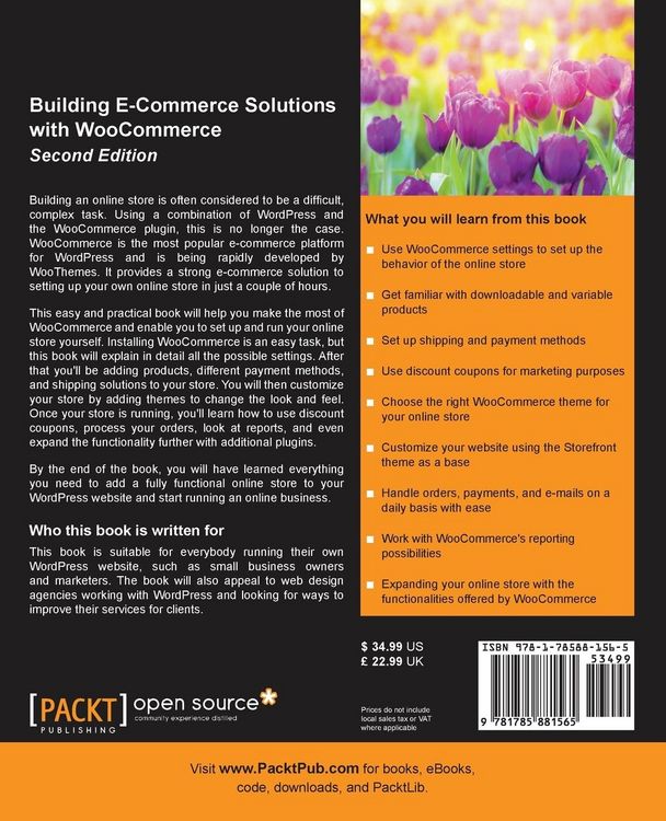 Produktbild: Building E-Commerce Solutions with WooCommerce - Second Edition