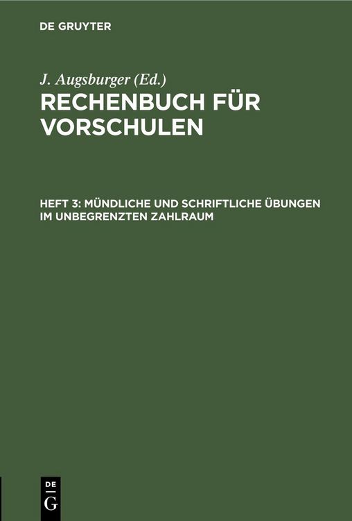 Produktbild: M&uuml;ndliche und schriftliche &Uuml;bungen im unbegrenzten Zahlraum