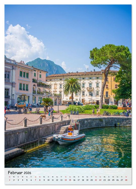 Produktbild: Riva del Garda ... und die Ponalestra&szlig;e (Wandkalender 2026 DIN A3 hoch), CALVENDO Monatskalender