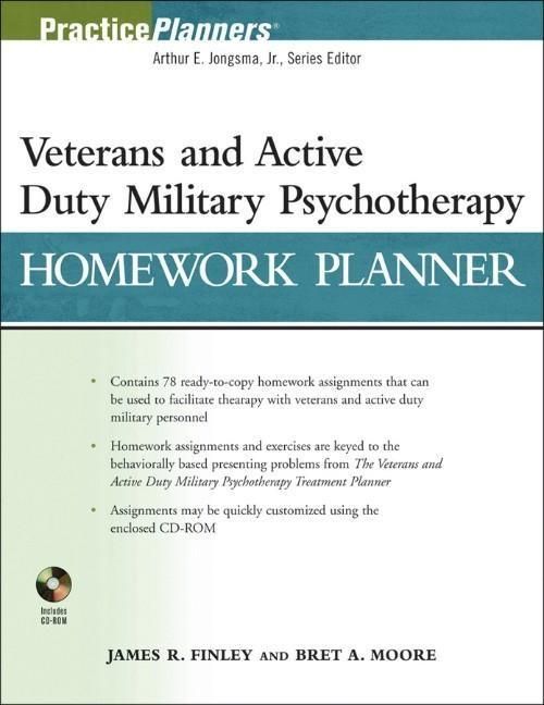 Produktbild: Veterans and Active Duty Military Psychotherapy Homework Planner