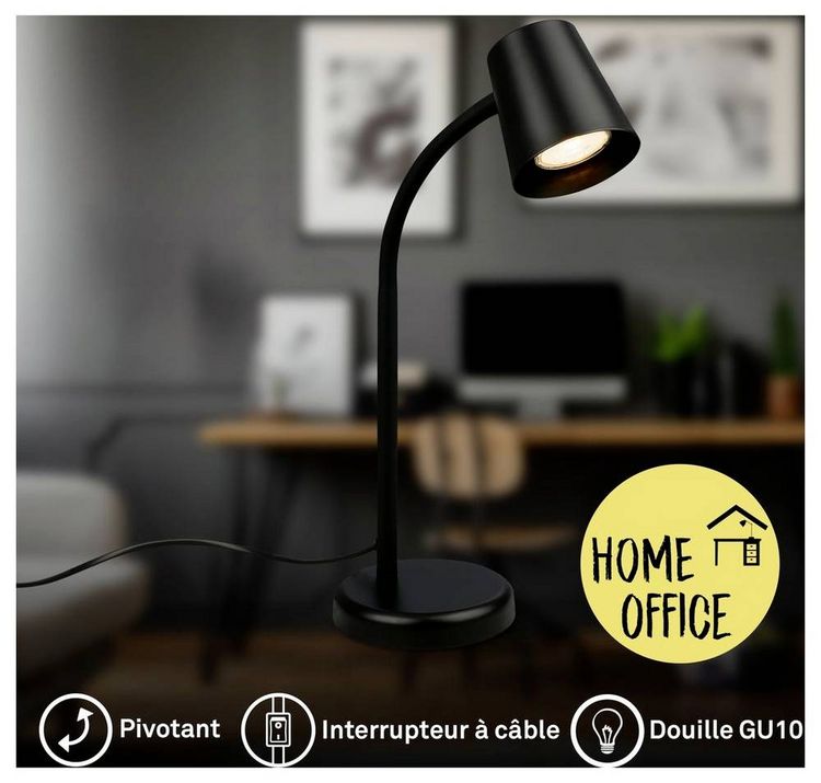 Produktbild: Briloner SKRIVA 7476015 Tischlampe GU10 9W Schwarz