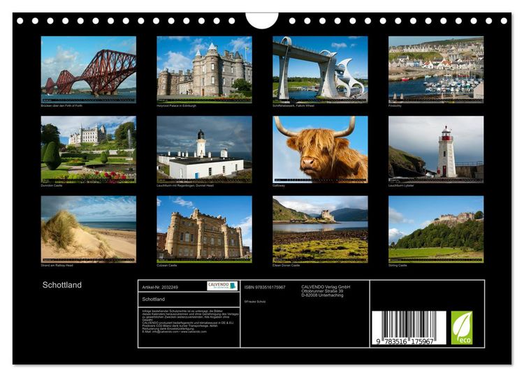 Produktbild: Schottland (Wandkalender 2026 DIN A4 quer), CALVENDO Monatskalender