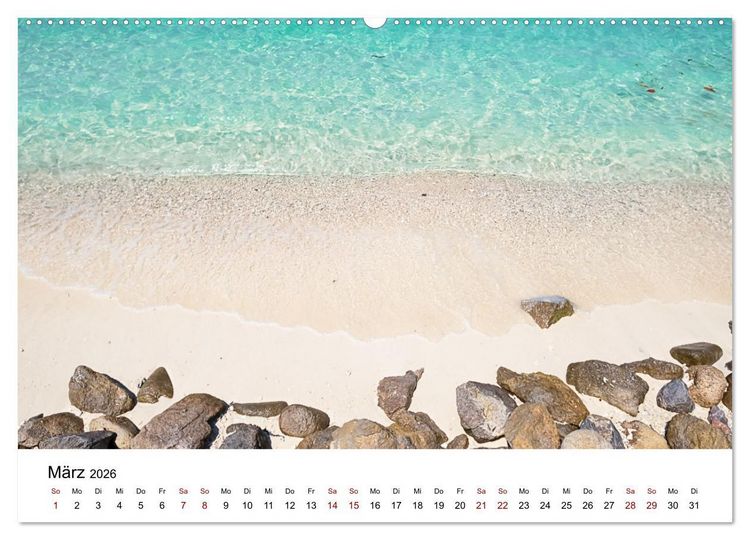 Produktbild: Die sch&ouml;nsten Inseln Thailands (Wandkalender 2026 DIN A2 quer), CALVENDO Monatskalender
