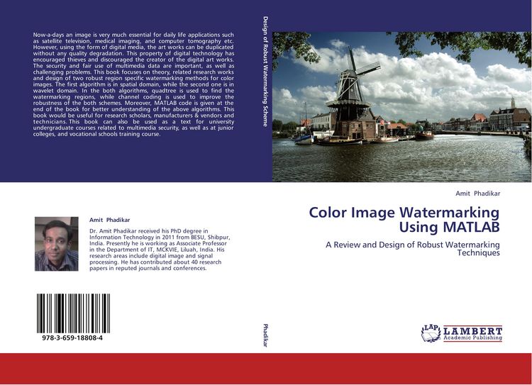 Produktbild: Color Image Watermarking Using MATLAB