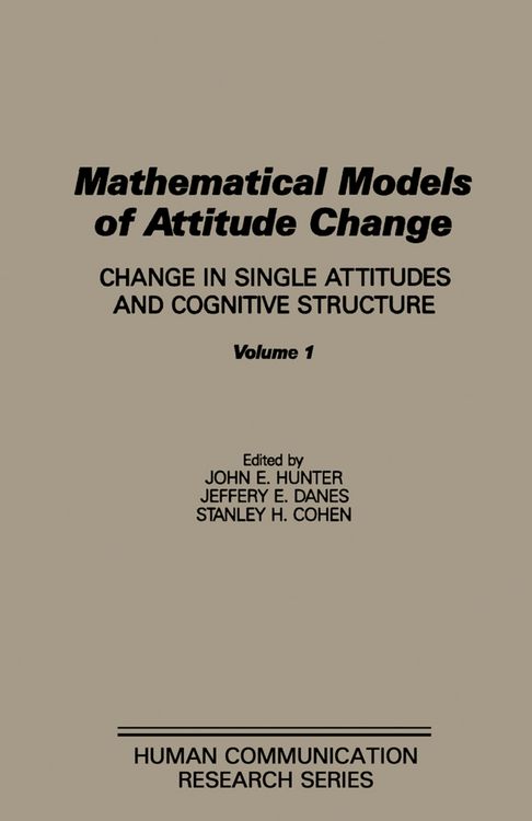 Produktbild: Mathematical Models of Attitude Change
