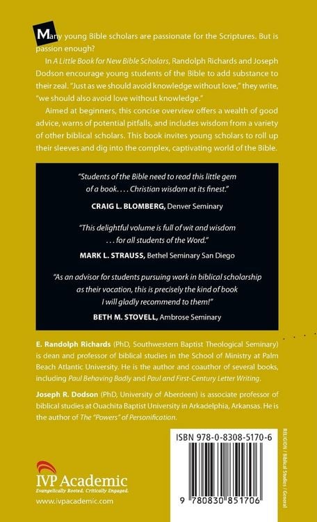 Produktbild: A Little Book for New Bible Scholars