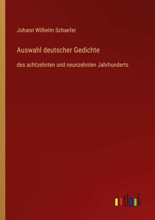 Produktbild: Auswahl deutscher Gedichte