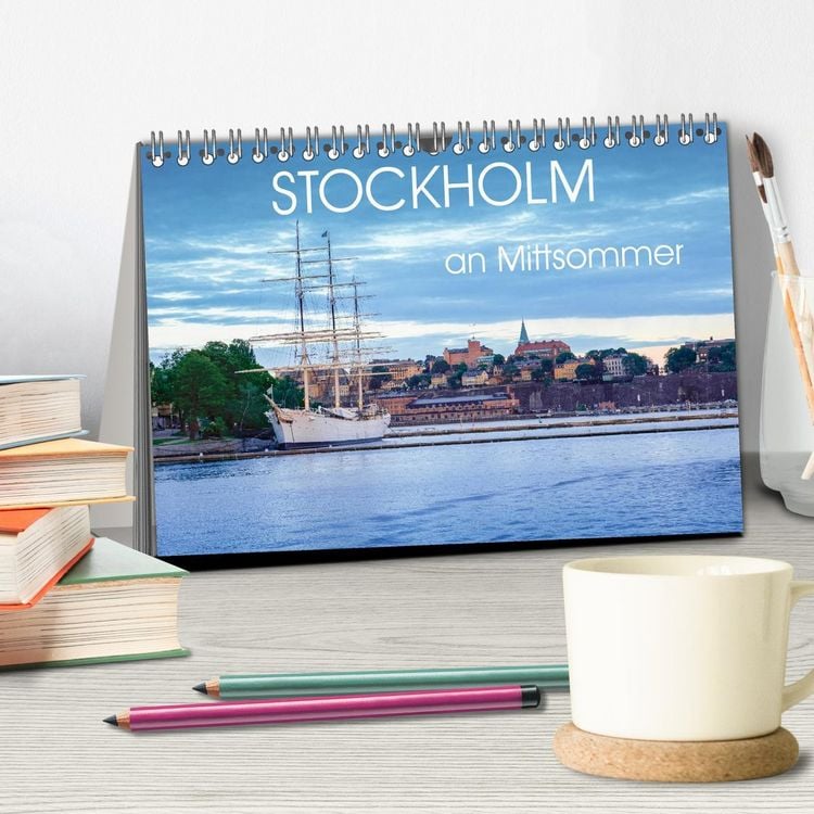 Produktbild: Stockholm an Mittsommer (Tischkalender 2026 DIN A5 quer), CALVENDO Monatskalender