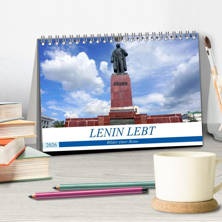 Produktbild: LENIN LEBT - Bilder einer Ikone (Tischkalender 2026 DIN A5 quer), CALVENDO Monatskalender