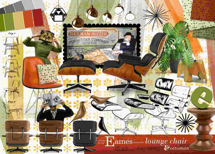 Produktbild: Erwachsenenpuzzle 1000 Teile - Eames Design Klassiker