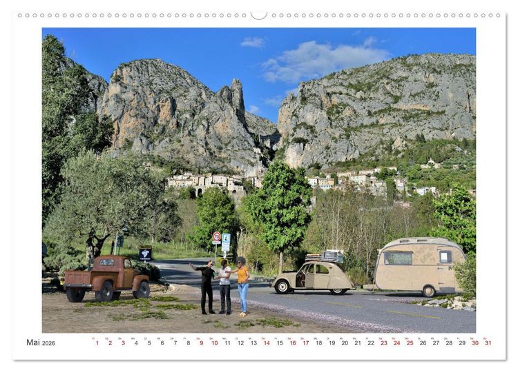 Produktbild: Vintage Caravaning (Wandkalender 2026 DIN A2 quer), CALVENDO Monatskalender