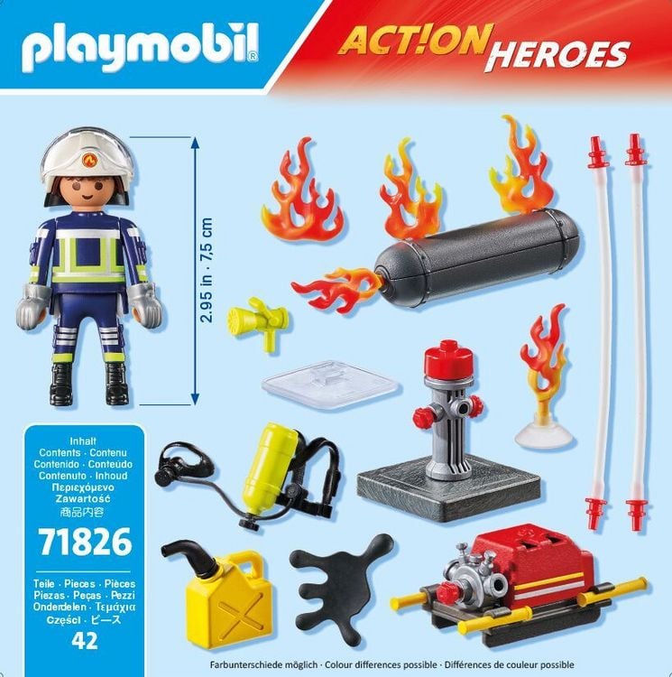 Produktbild: PLAYMOBIL 71826 L&ouml;schung eines Gastanks