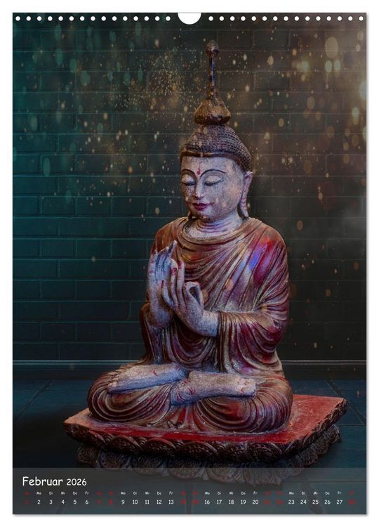 Produktbild: Kraft mit Buddha (Wandkalender 2026 DIN A3 hoch), CALVENDO Monatskalender