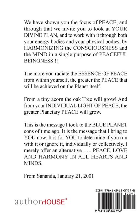 Produktbild: Spiritual Wisdom for Peace on Earth from Sananda Channeled Through David J Adams