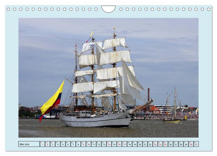 Produktbild: Segelschulschiffe aus aller Welt (Wandkalender 2026 DIN A4 quer), CALVENDO Monatskalender