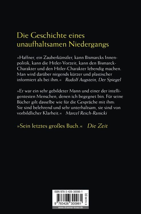 Produktbild: Von Bismarck zu Hitler