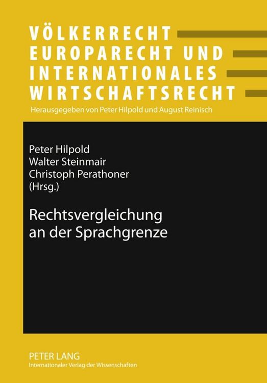 Produktbild: Rechtsvergleichung an der Sprachgrenze