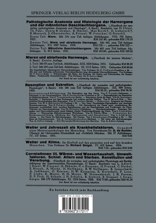 Produktbild: Ergebnisse der Allgemeinen Pathologie und Pathologischen Anatomie des Menschen und der Tiere