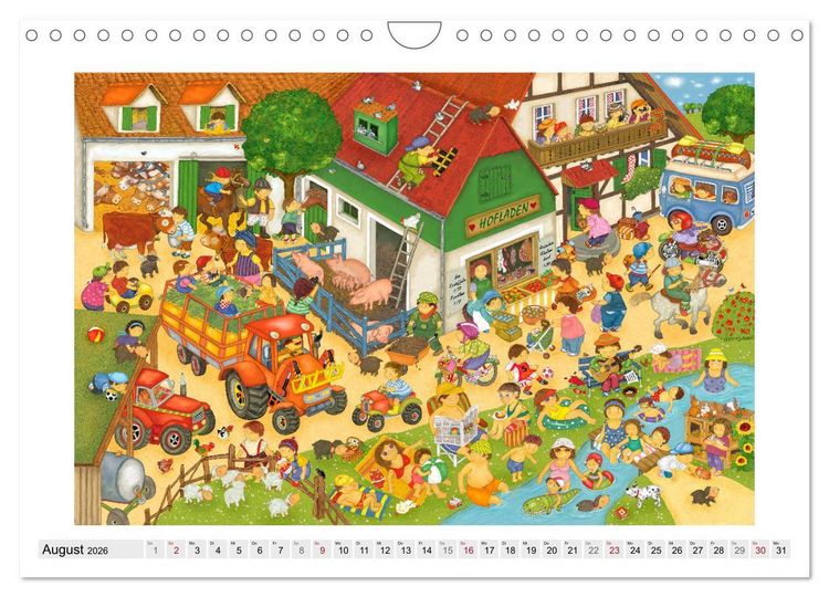 Produktbild: Meine kleine Wimmelwelt (Wandkalender 2026 DIN A4 quer), CALVENDO Monatskalender
