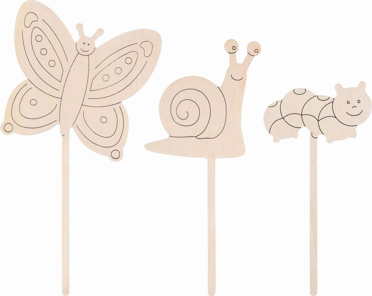 Produktbild: Goki 58349 - Blumenstecker zum Anmalen