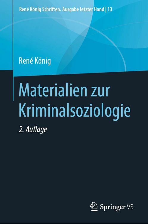 Produktbild: Materialien zur Kriminalsoziologie