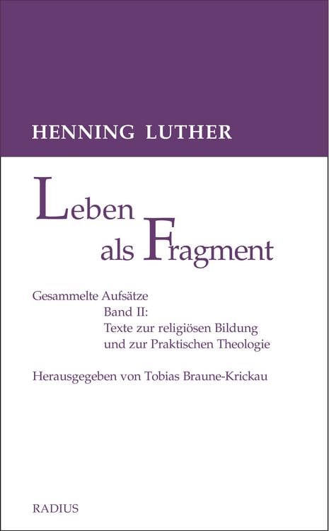 Produktbild: Leben als Fragment, Bd. 2