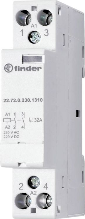 Produktbild: Finder 22.74.0.024.1717 Installationssch&uuml;tz 1 &Ouml;ffner, 3 Schlie&szlig;er 230 V/AC, 400 V/AC 1 St.