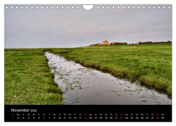 Produktbild: Zeit f&uuml;r... Insel Neuwerk - Himmel, Deiche, Watt und Meer (Wandkalender 2026 DIN A4 quer), CALVENDO Monatskalender