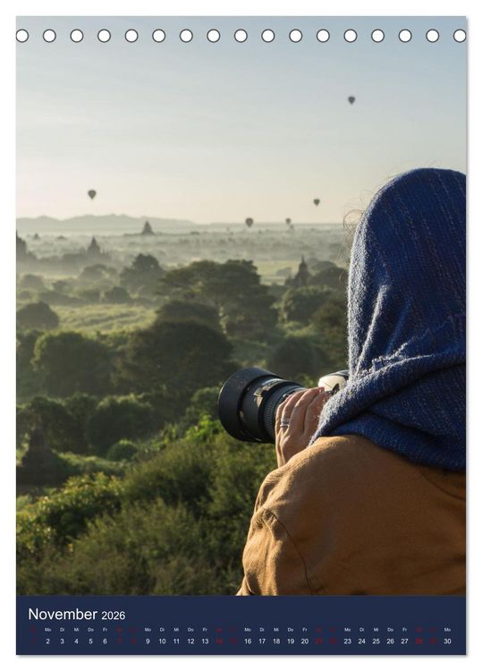 Produktbild: Reise durch Myanmar (Tischkalender 2026 DIN A5 hoch), CALVENDO Monatskalender