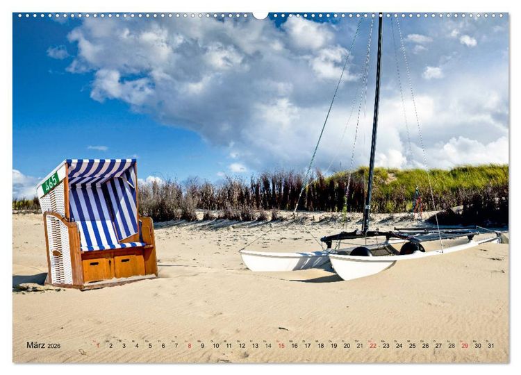 Produktbild: Strandlust Nordsee-Liebe (hochwertiger Premium Wandkalender 2026 DIN A2 quer), Kunstdruck in Hochglanz
