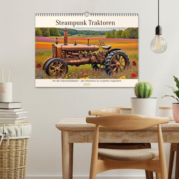 Produktbild: Steampunk Traktoren (Wandkalender 2026 DIN A3 quer), CALVENDO Monatskalender