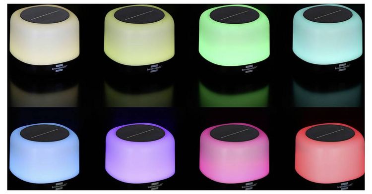 Produktbild: Brennenstuhl 1173740009 RGB GL 100 ASR LED Camping-Leuchte 340 lm akkubetrieben, solarbetrieben 0.41 kg Schwarz