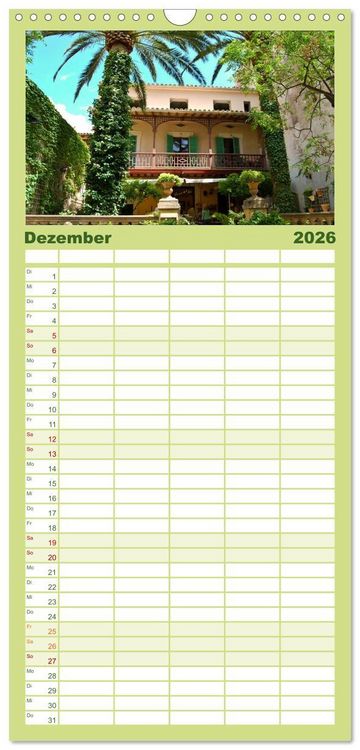 Produktbild: Familienplaner 2026 - MALLORCA zum VERLIEBEN mit 5 Spalten (Wandkalender, 21 x 45 cm) CALVENDO